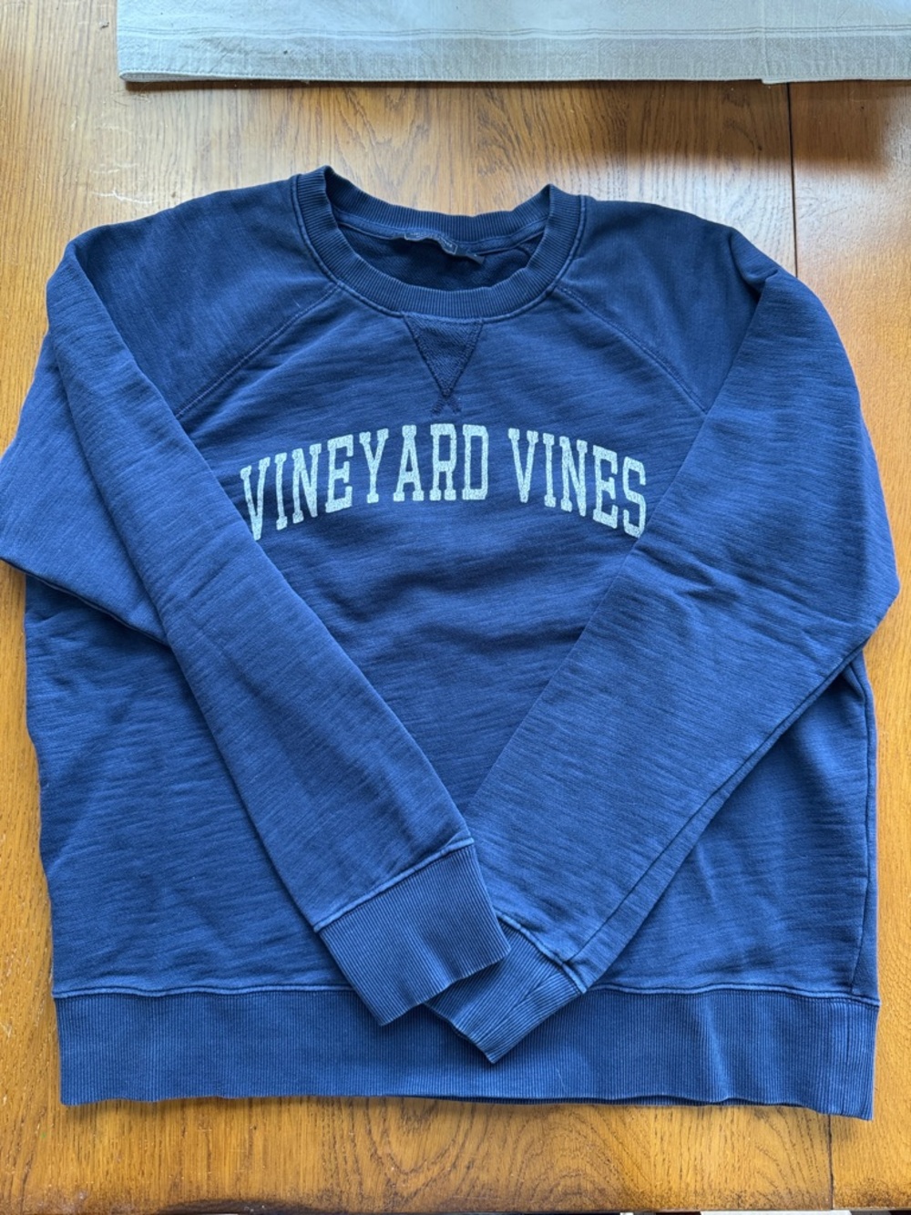 Vineyard Vines Navy Crewneck with White Arch Logo